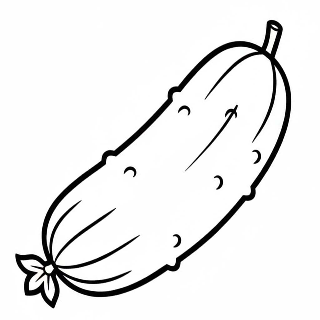 Nakreslete Okurka základní omalovánka