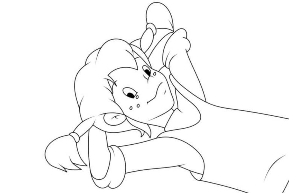 Nakreslete Pipi Dlouhá Punčocha zdarma prostý omalovánka