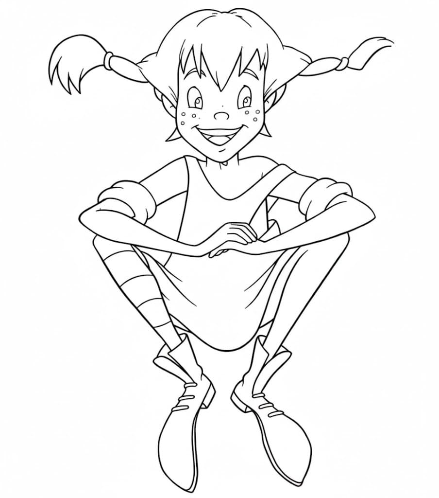 Pipi Dlouhá Punčocha omalovánky