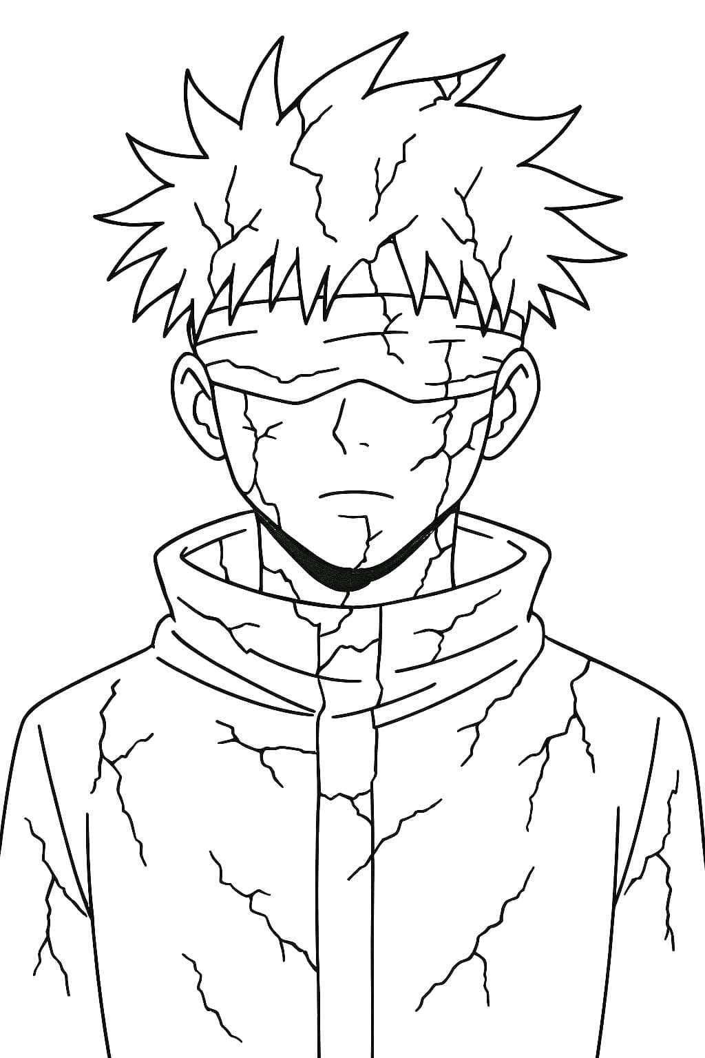 Nakreslete Satoru Gojo 2 omalovánka