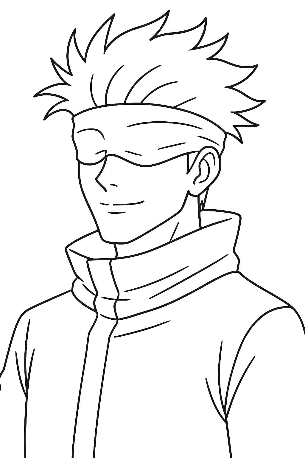 Nakreslete Satoru Gojo 3 omalovánka