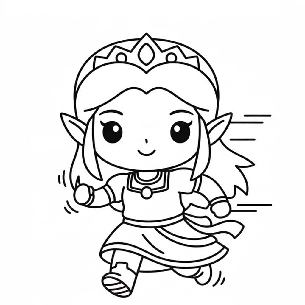 Nakreslete Zelda 6 omalovánka