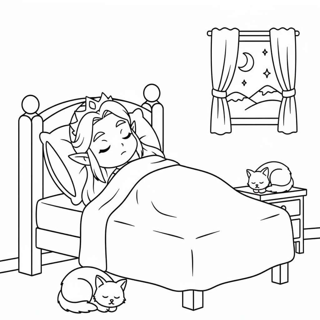 Nakreslete Zelda prostý omalovánka