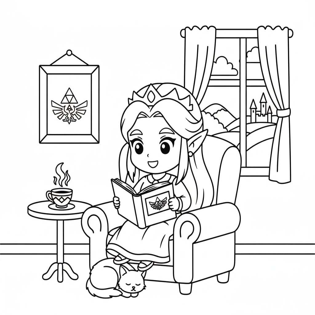 Nakreslete Zelda základní u dětí omalovánka