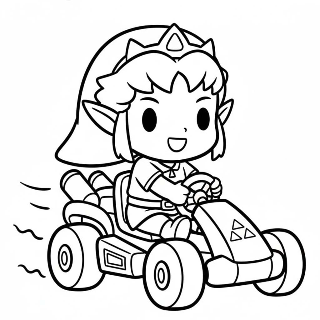 Nakreslete Zelda zdarma omalovánka