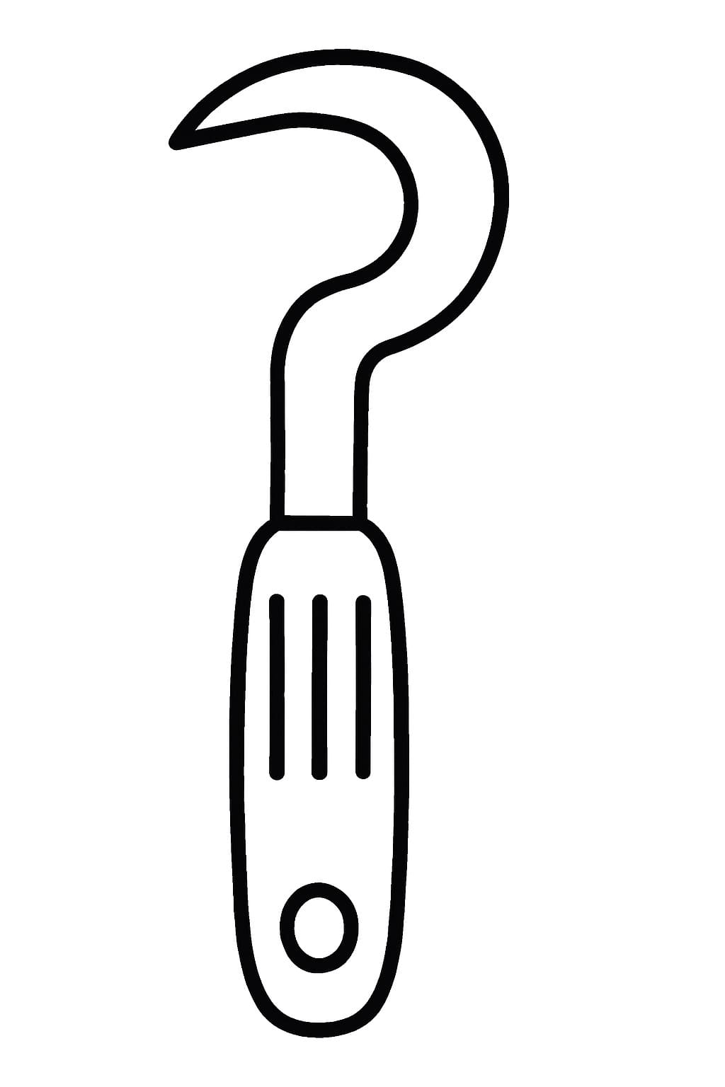 Nářadí háček omalovánka