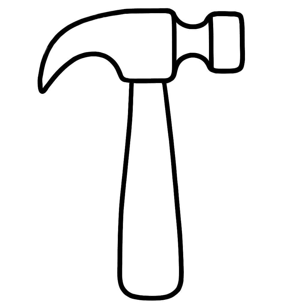 Nářadí kladivo omalovánka