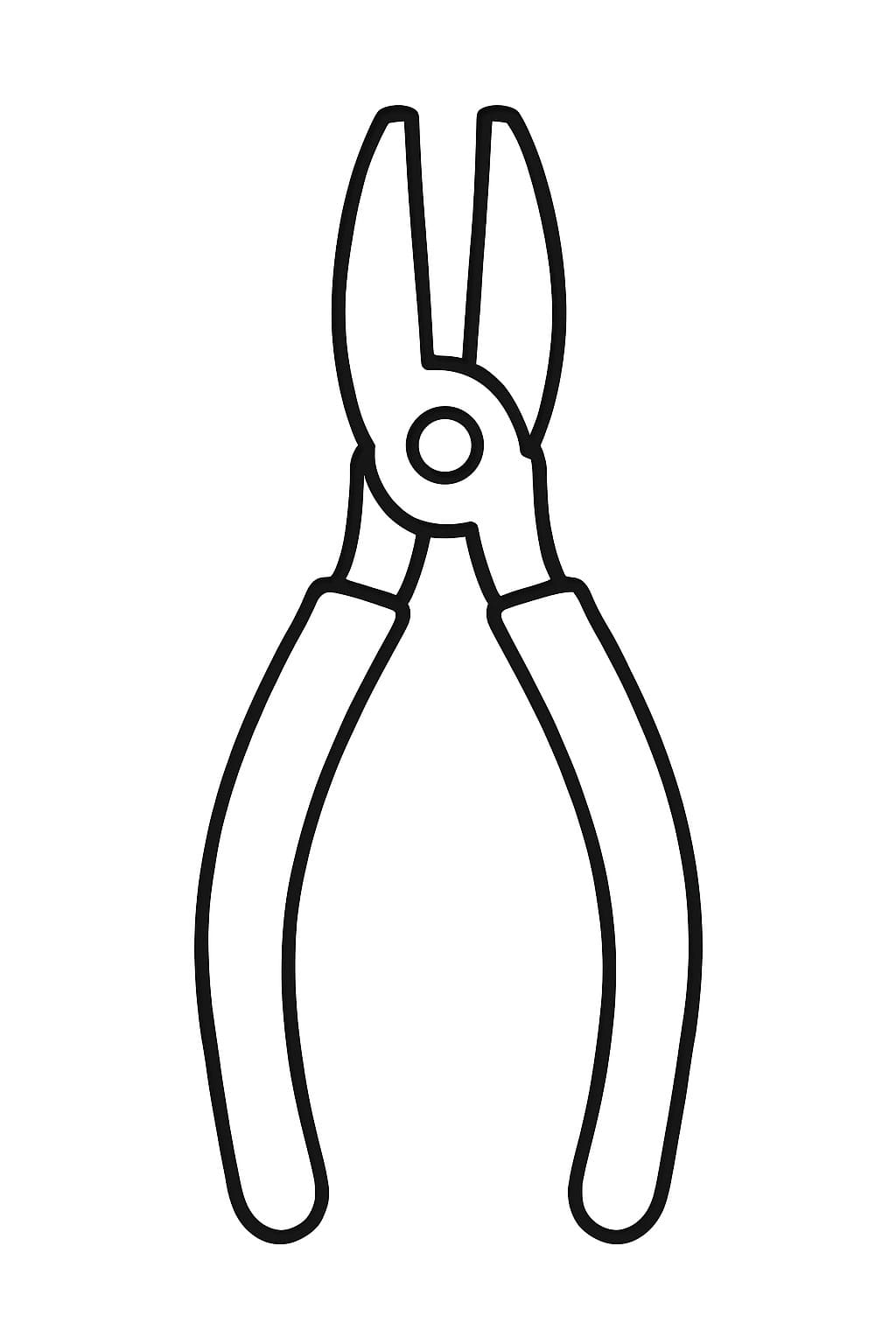 Nářadí kleště omalovánka