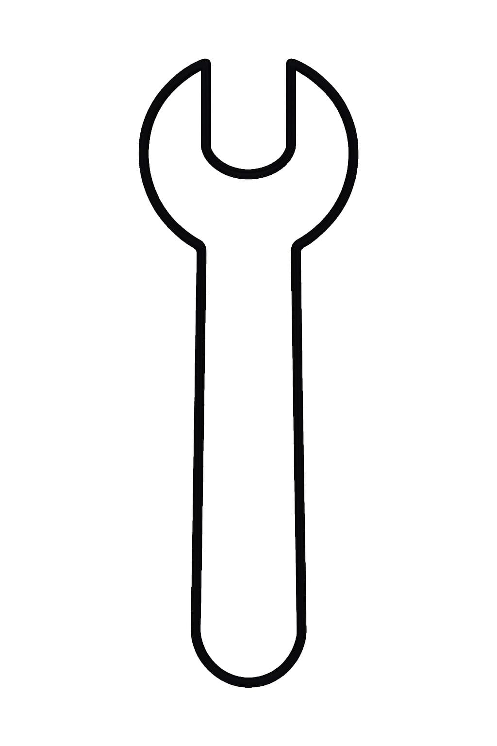 Nářadí klíč omalovánka