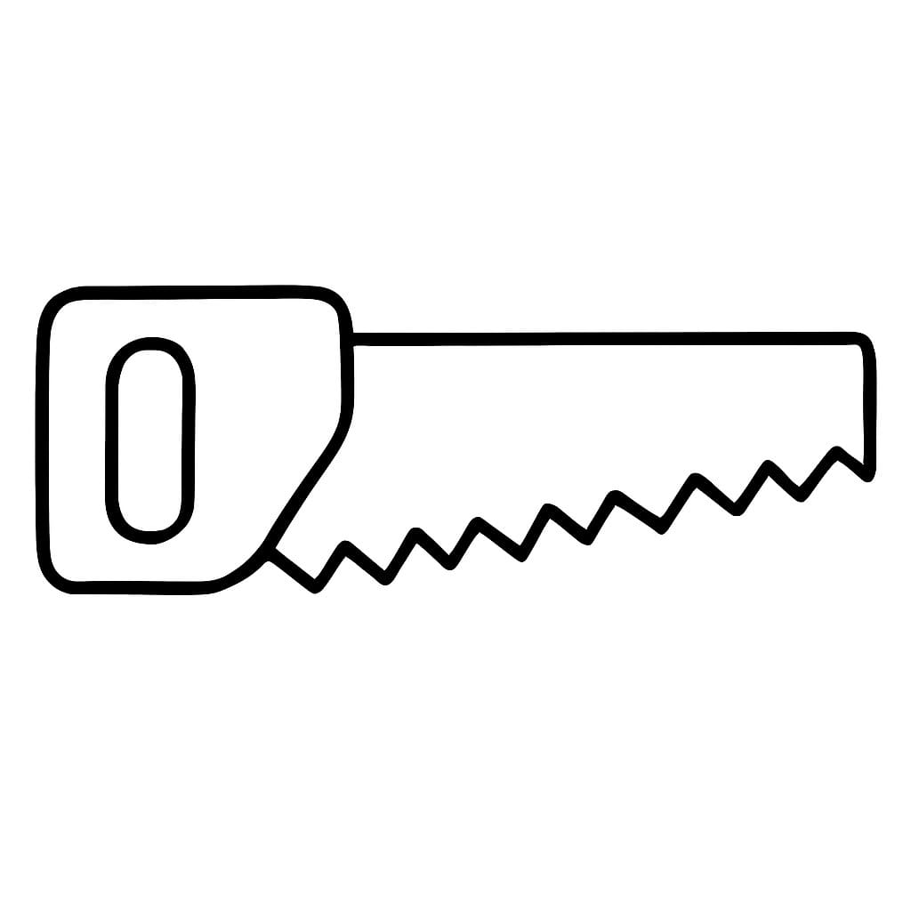 Nářadí pilu omalovánka