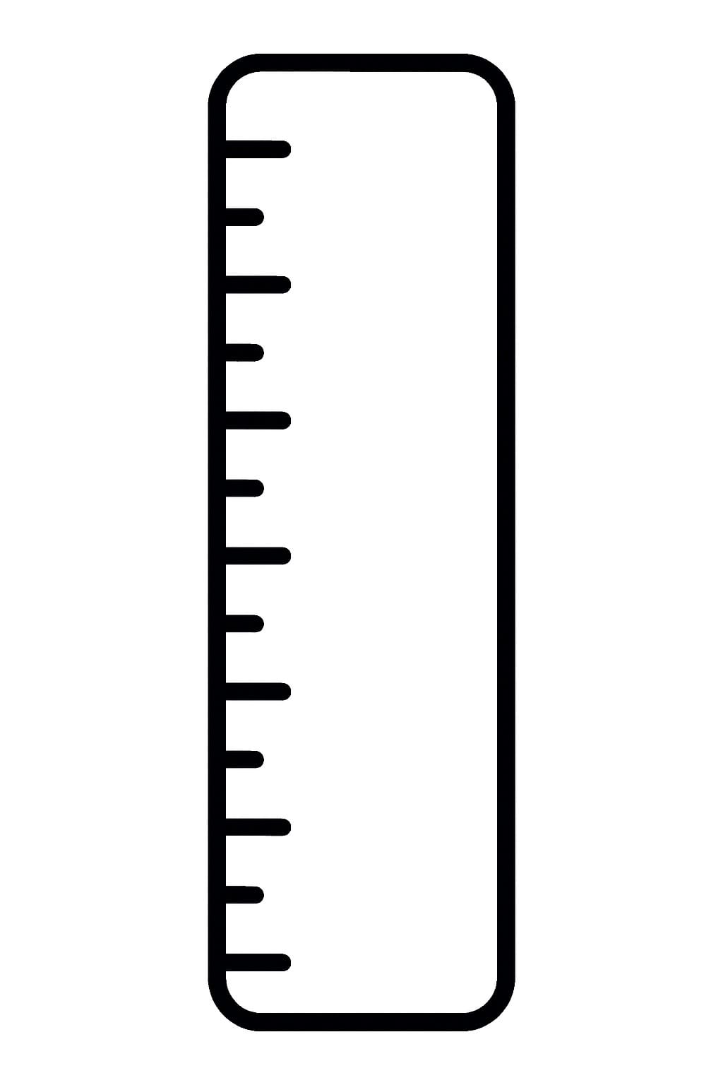 Nářadí pravítko omalovánka