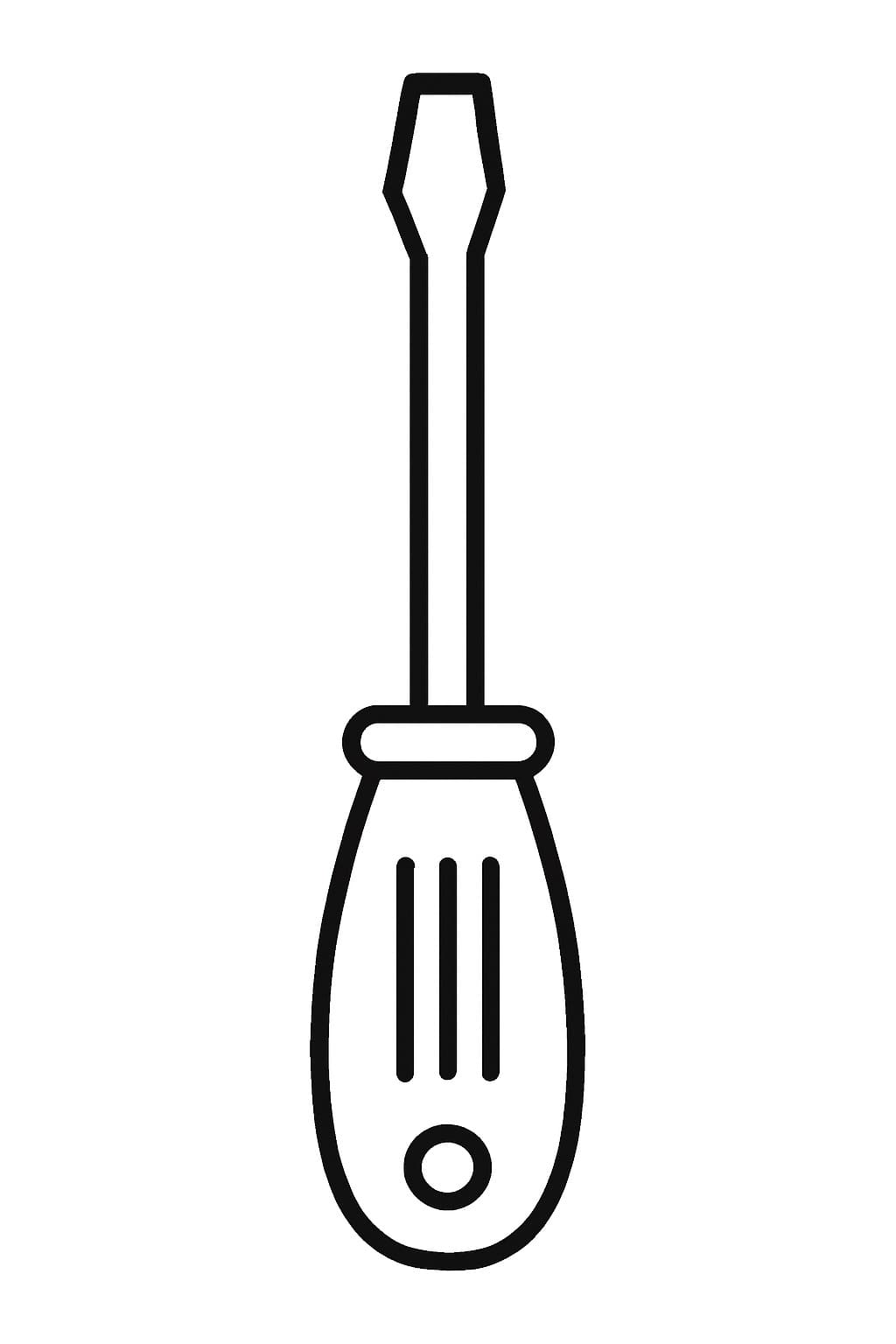 Nářadí šroubovák omalovánka