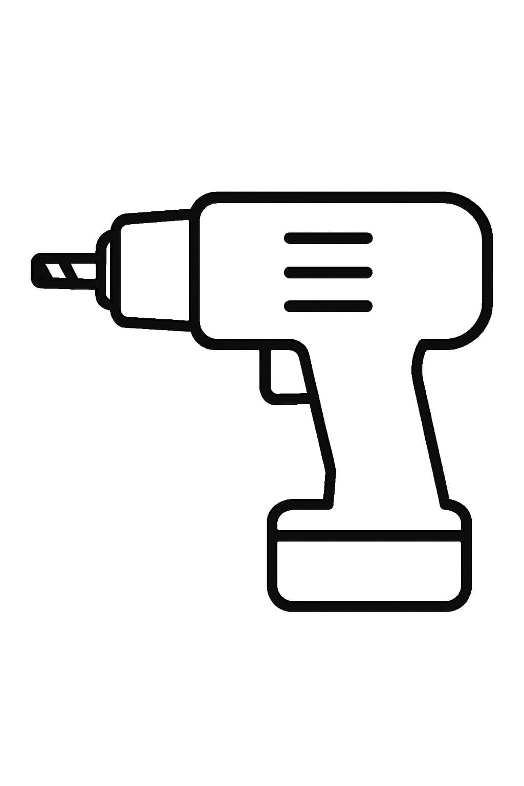 Nářadí vrtat omalovánka