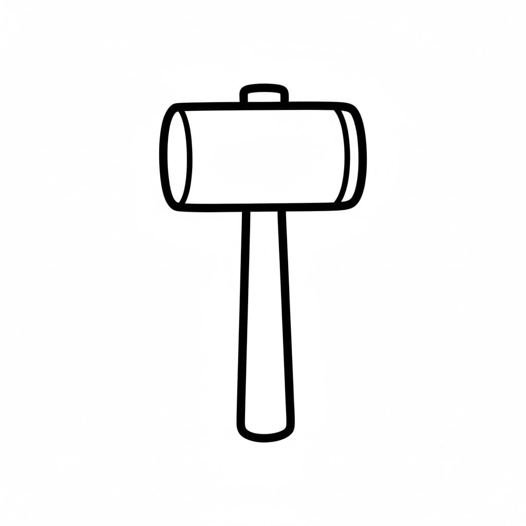 Nářadí zdarma pro děti omalovánka