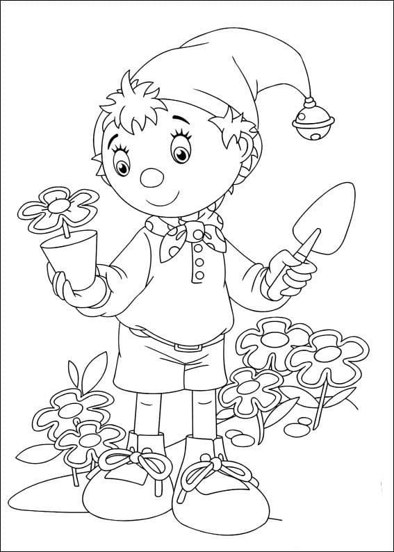 Noddy pro děti omalovánka