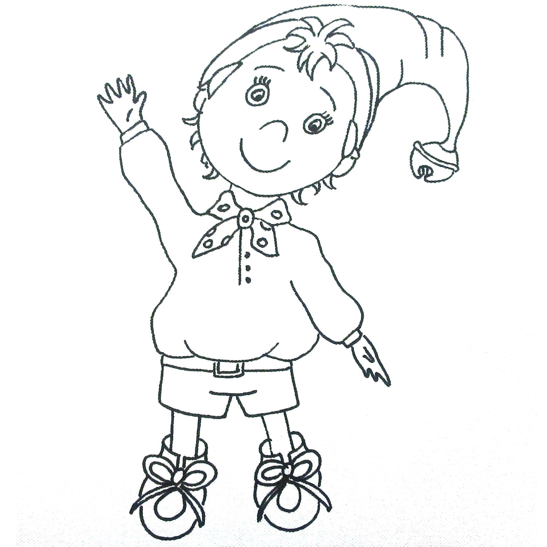 Noddy snadný tisknutelné omalovánka