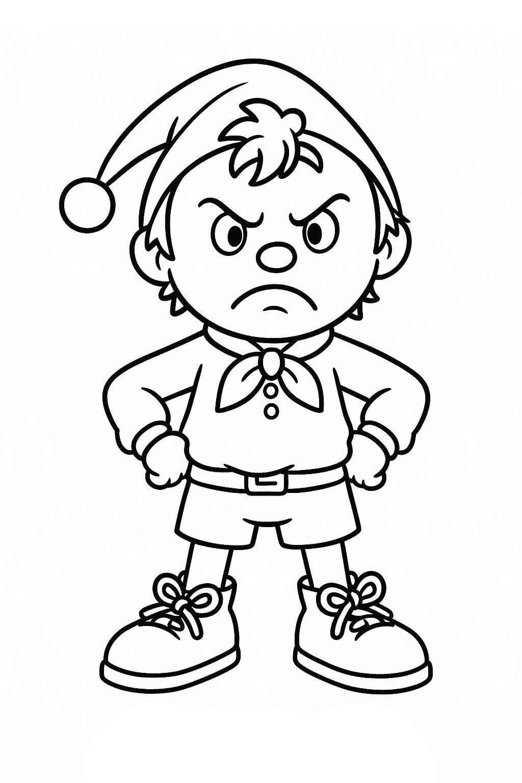 Noddy základní tisknutelné omalovánka