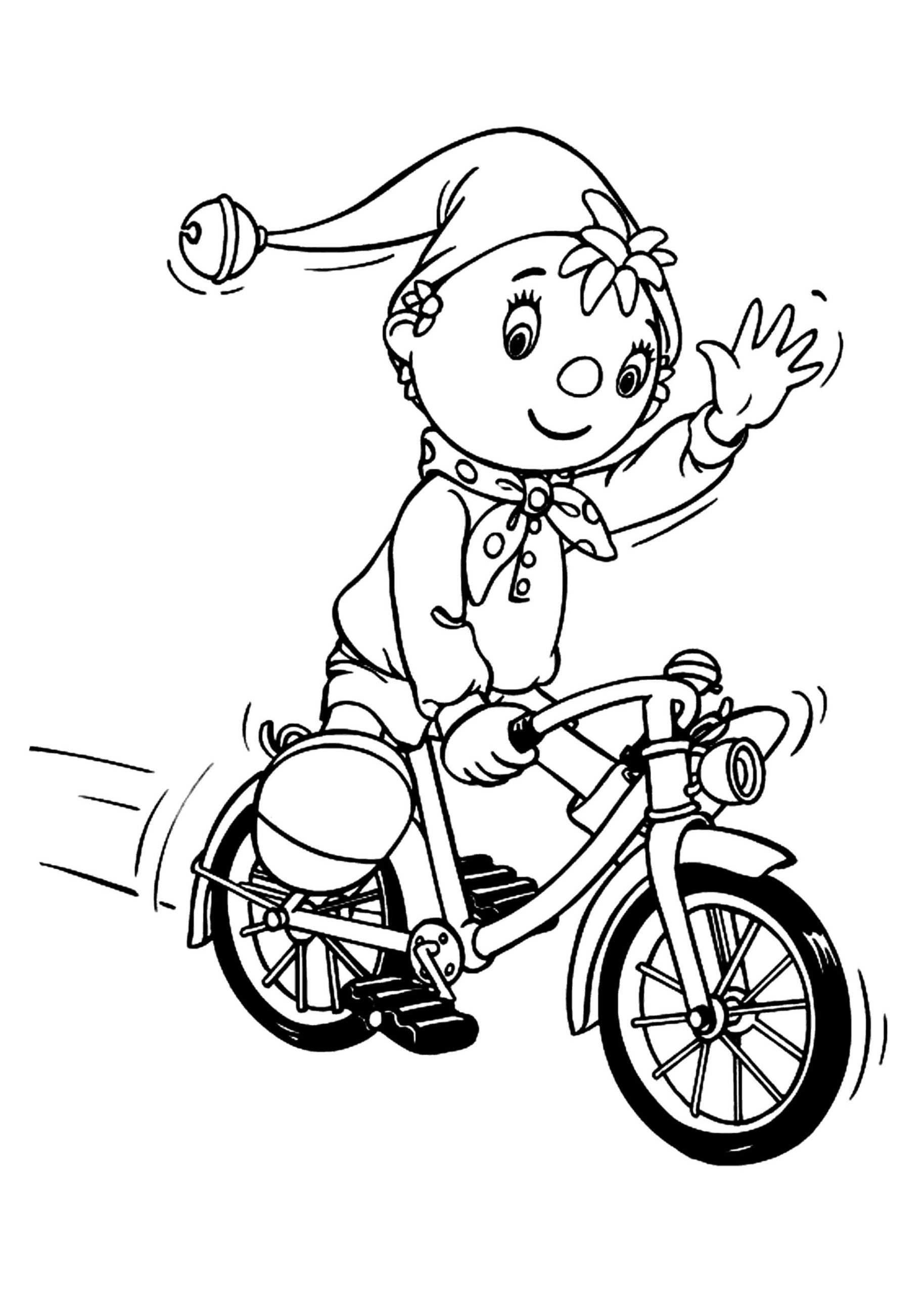 Noddy zdarma snadný omalovánka