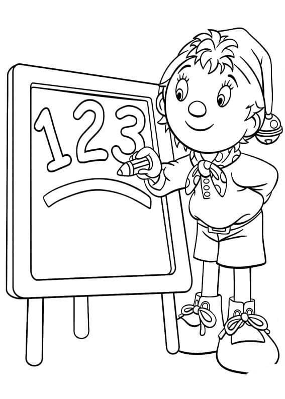 Noddy zdarma základní omalovánka