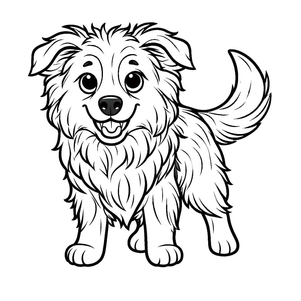 Obraz Border Kolie k vytisknutí zdarma omalovánka