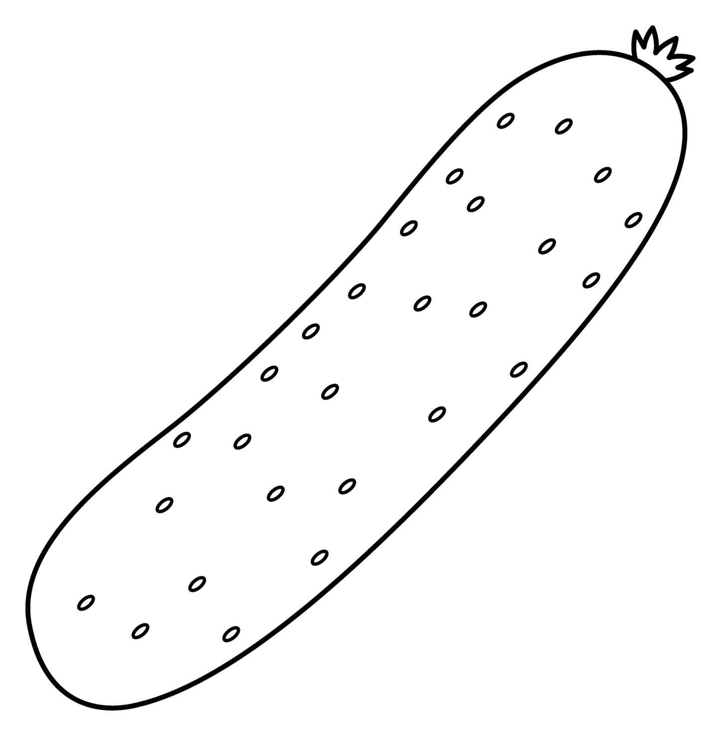 Okurka 3 omalovánka