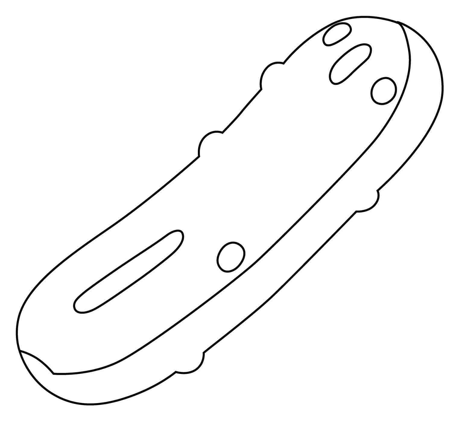 Okurka 4 omalovánka