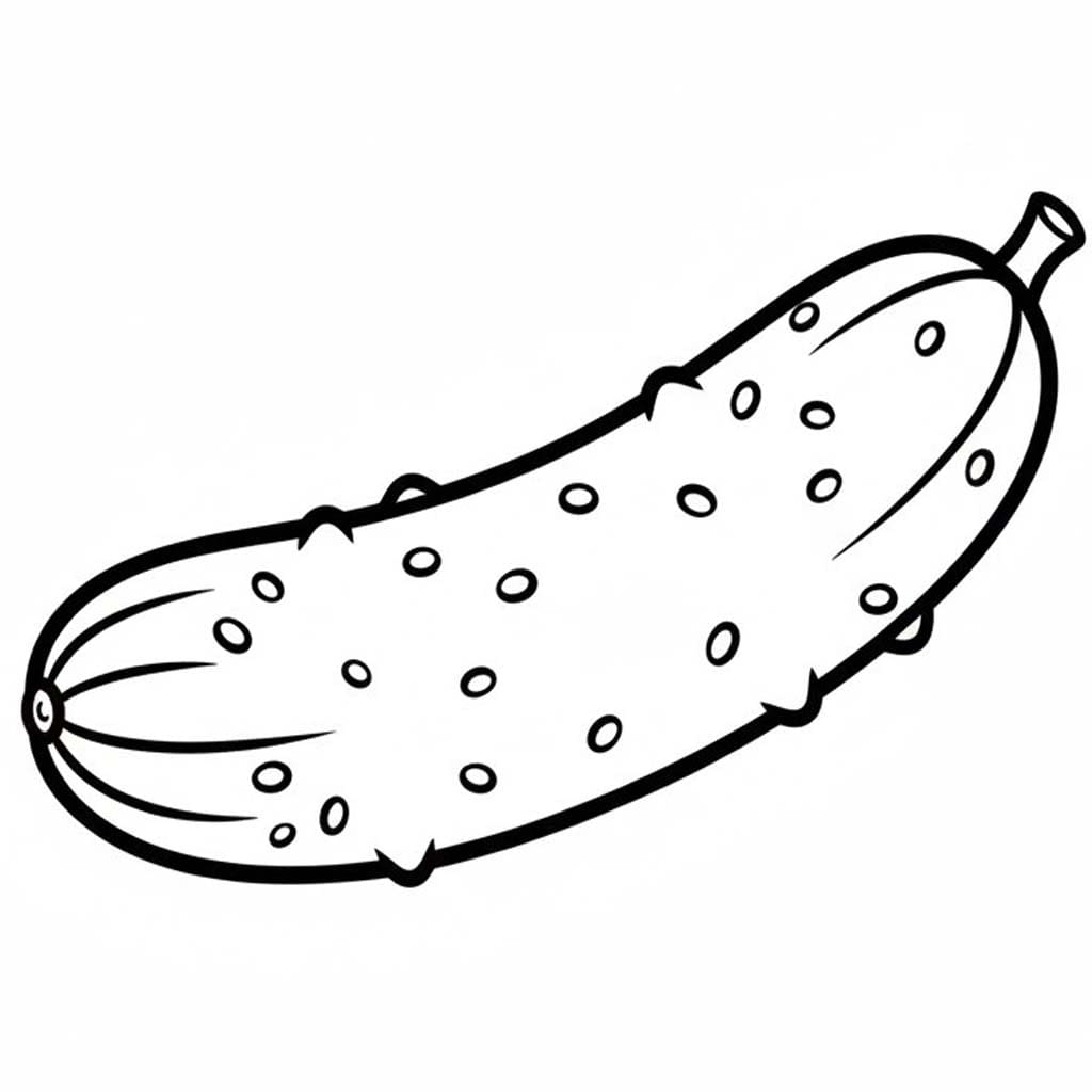 Okurka 8 omalovánka