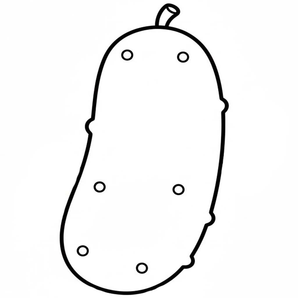 Okurka k vytisknutí omalovánka