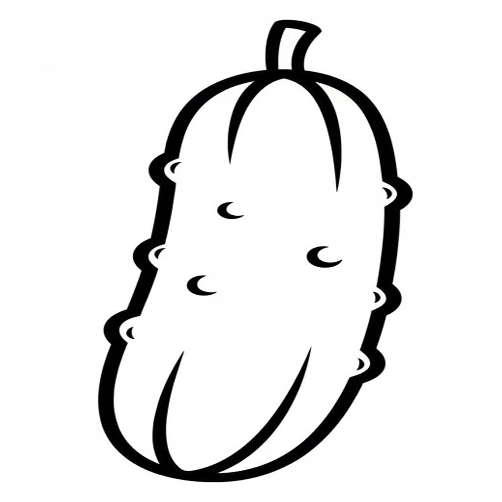 Okurka zdarma omalovánka