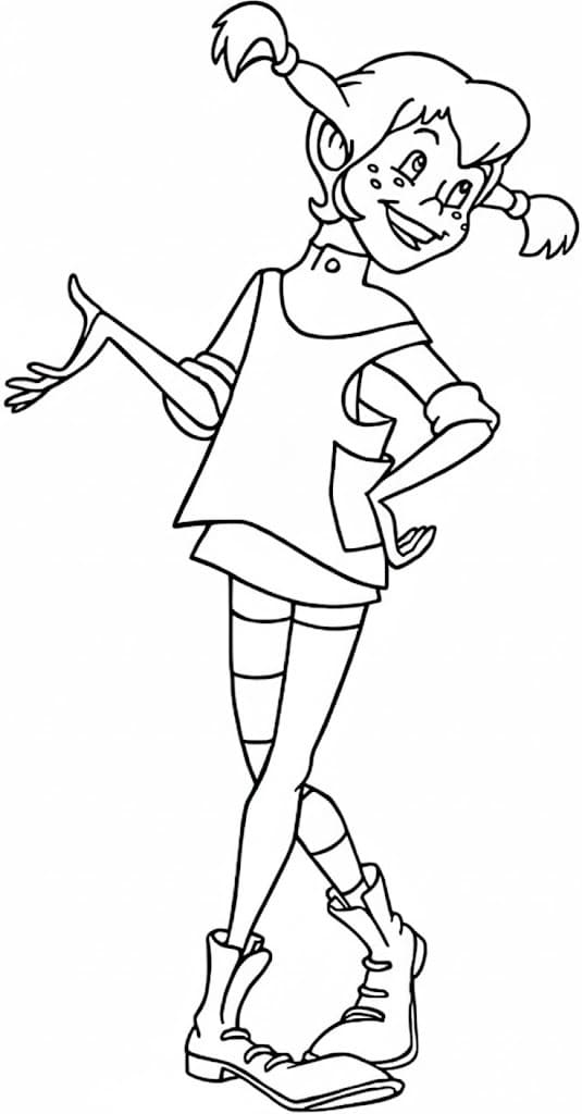 Pipi Dlouhá Punčocha 3 omalovánka