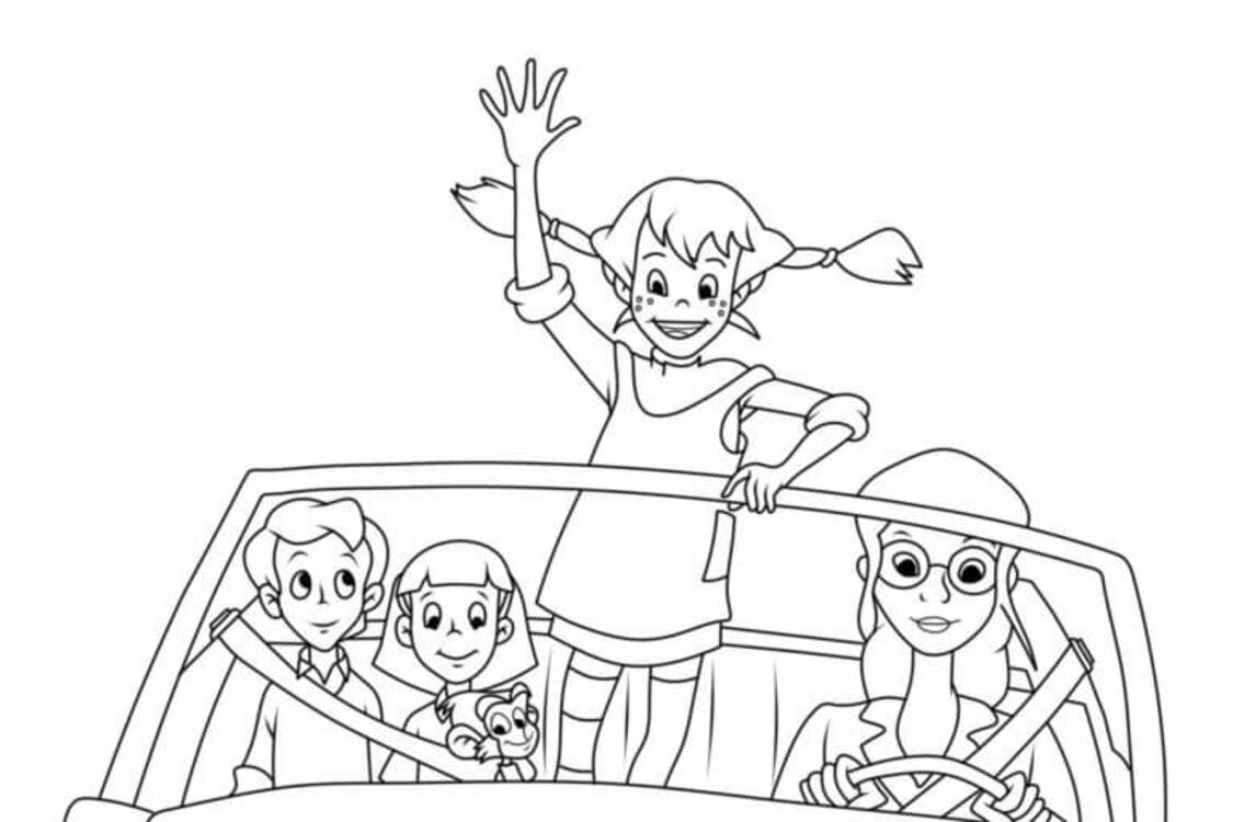 Pipi Dlouhá Punčocha prostý tisknutelné omalovánka