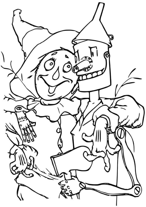 Skica Čaroděj ze země Oz omalovánka