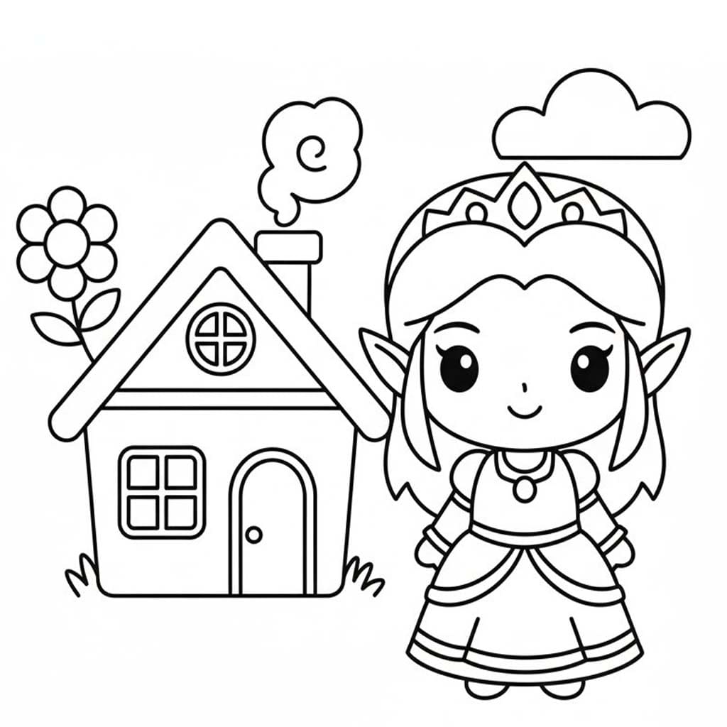 Zelda zdarma omalovánka