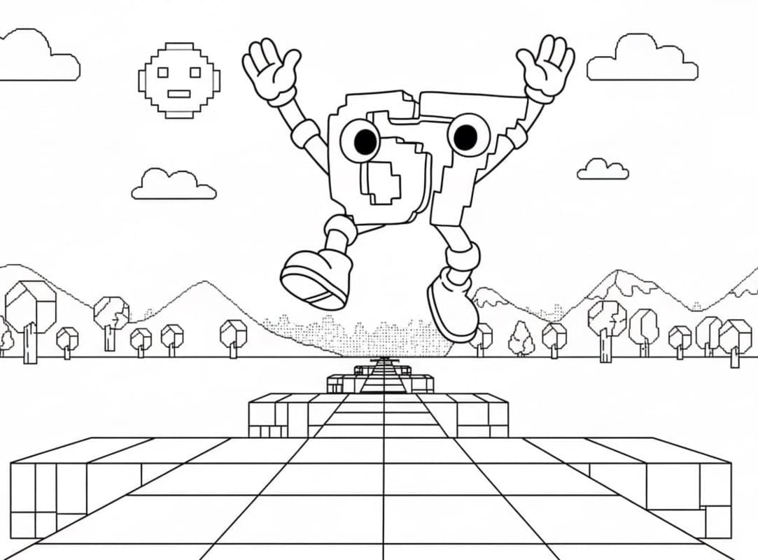 67 Brainrot tisknutelné pro děti omalovánka