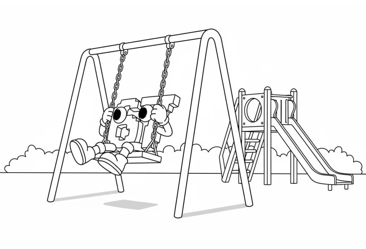 67 Brainrot zdarma tisknutelné pro děti omalovánka