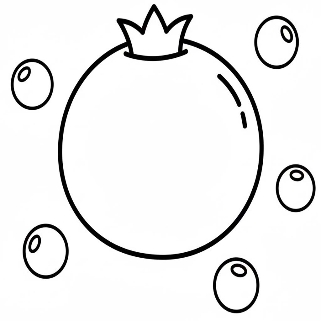 Borůvka 6 omalovánka