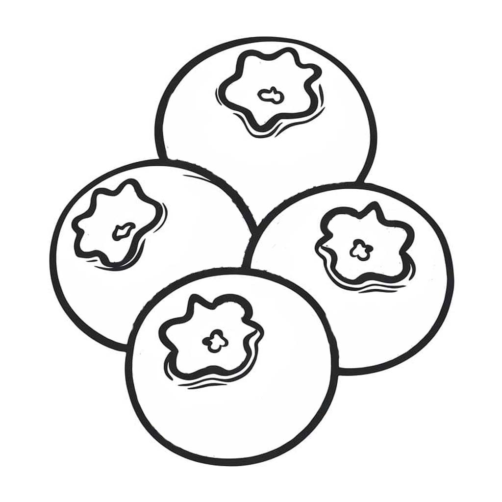 Borůvka tisknutelné omalovánka