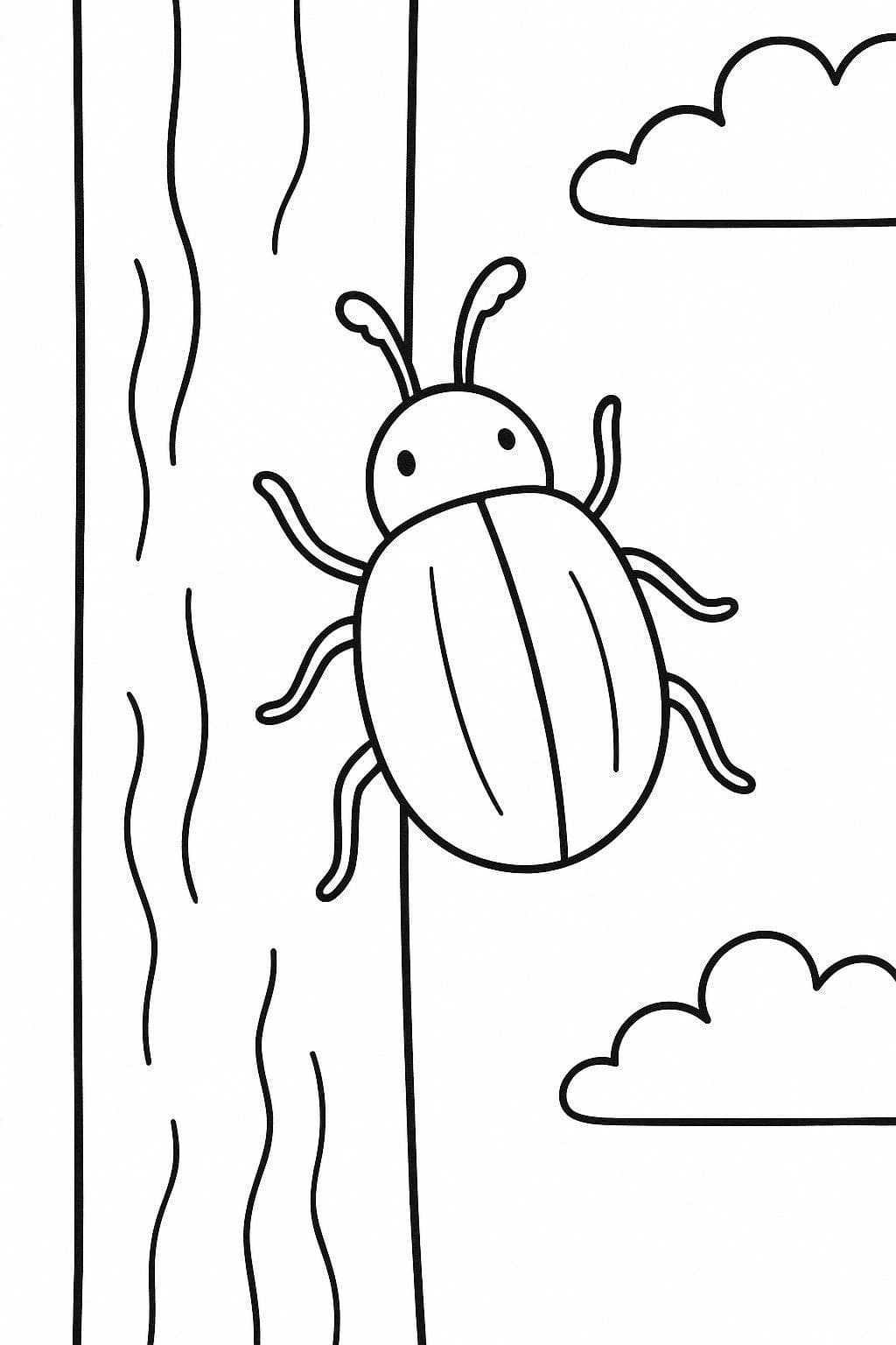 Brouci 7 omalovánka