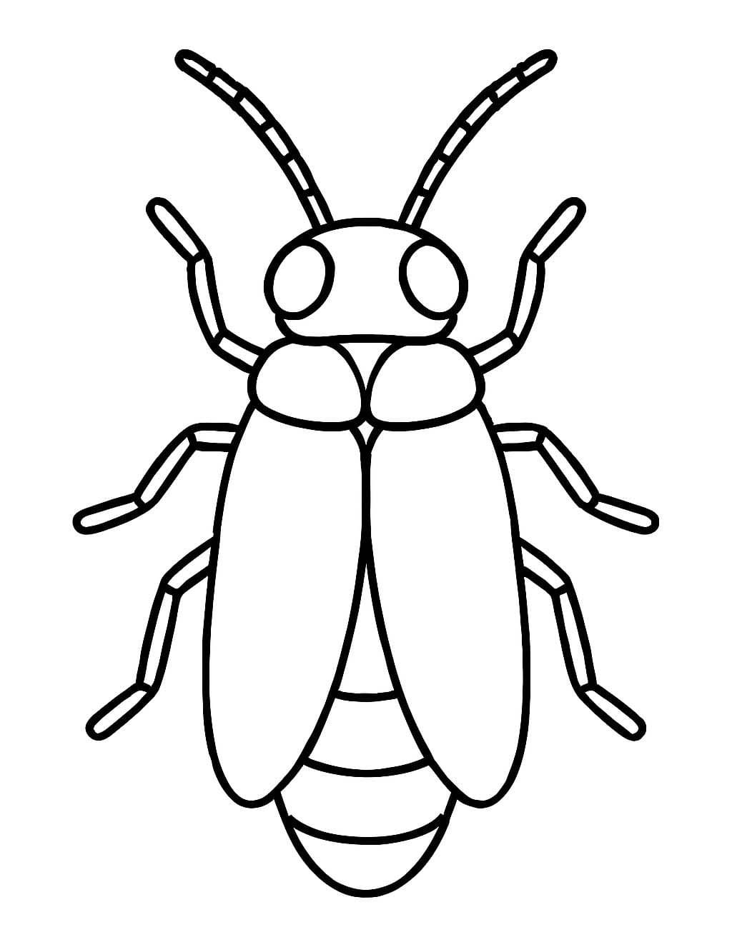 Brouci prostý tisknutelné omalovánka