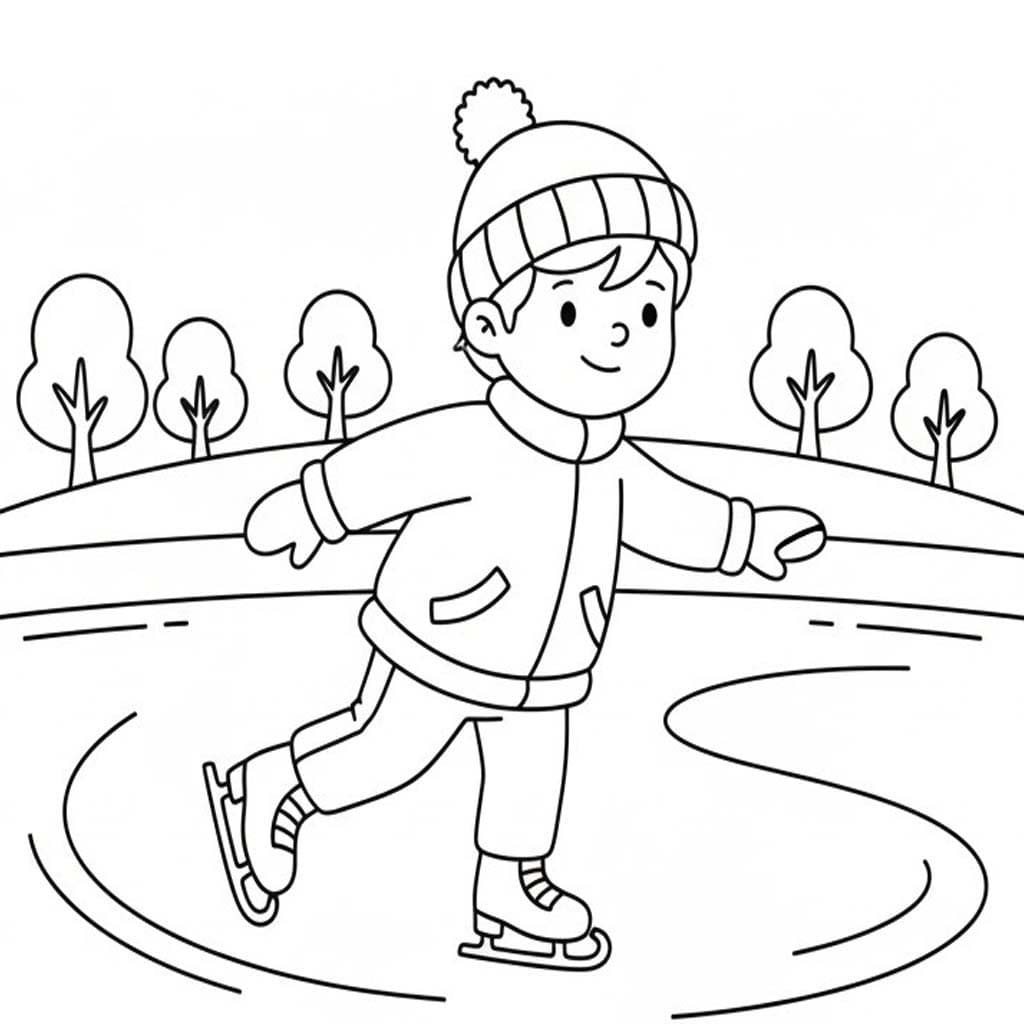 Bruslení 6 omalovánka