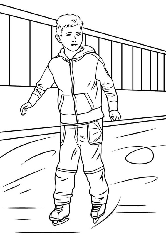 Bruslení snadný tisknutelné omalovánka