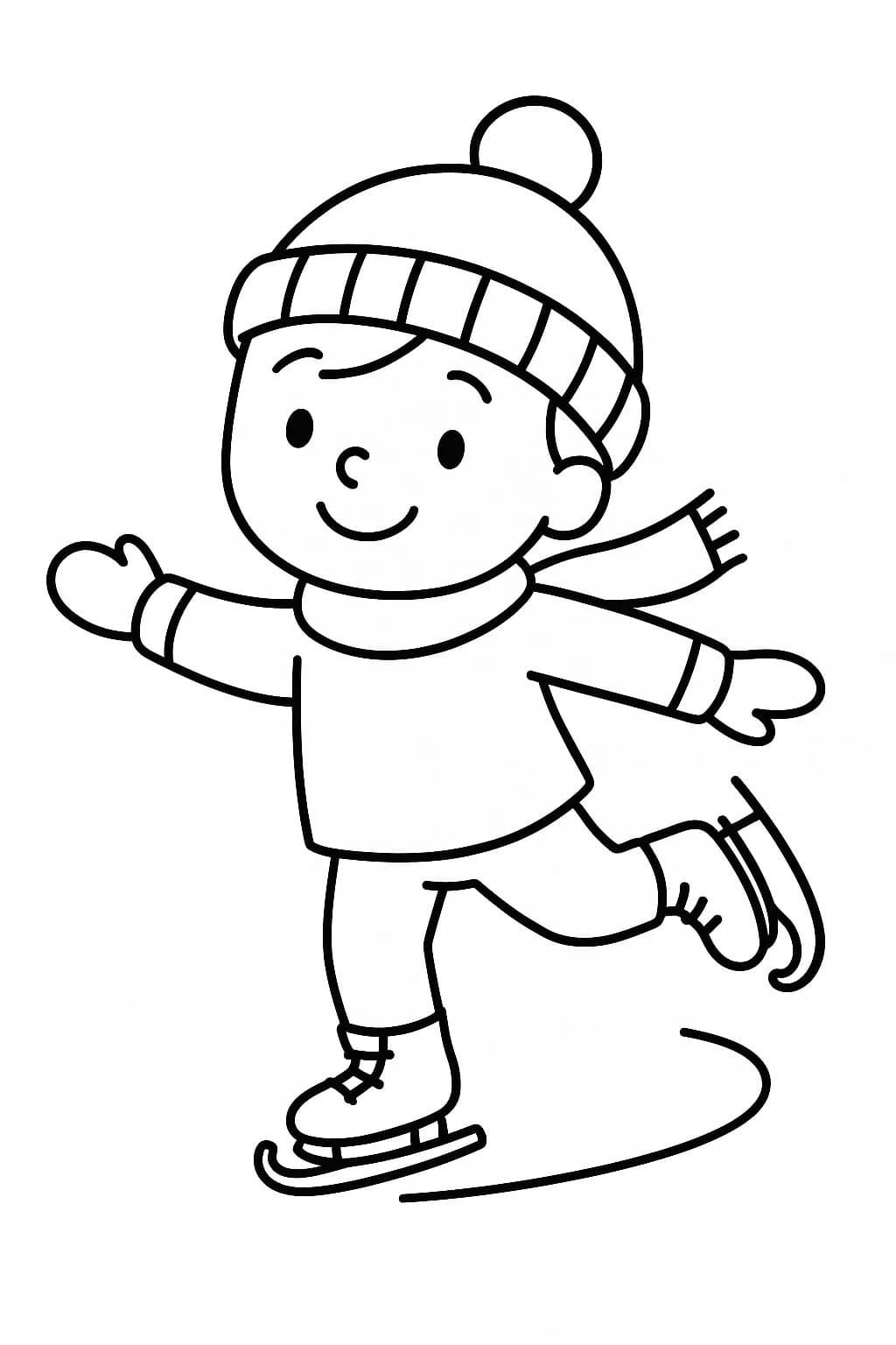 Bruslení tisknutelné pro děti omalovánka