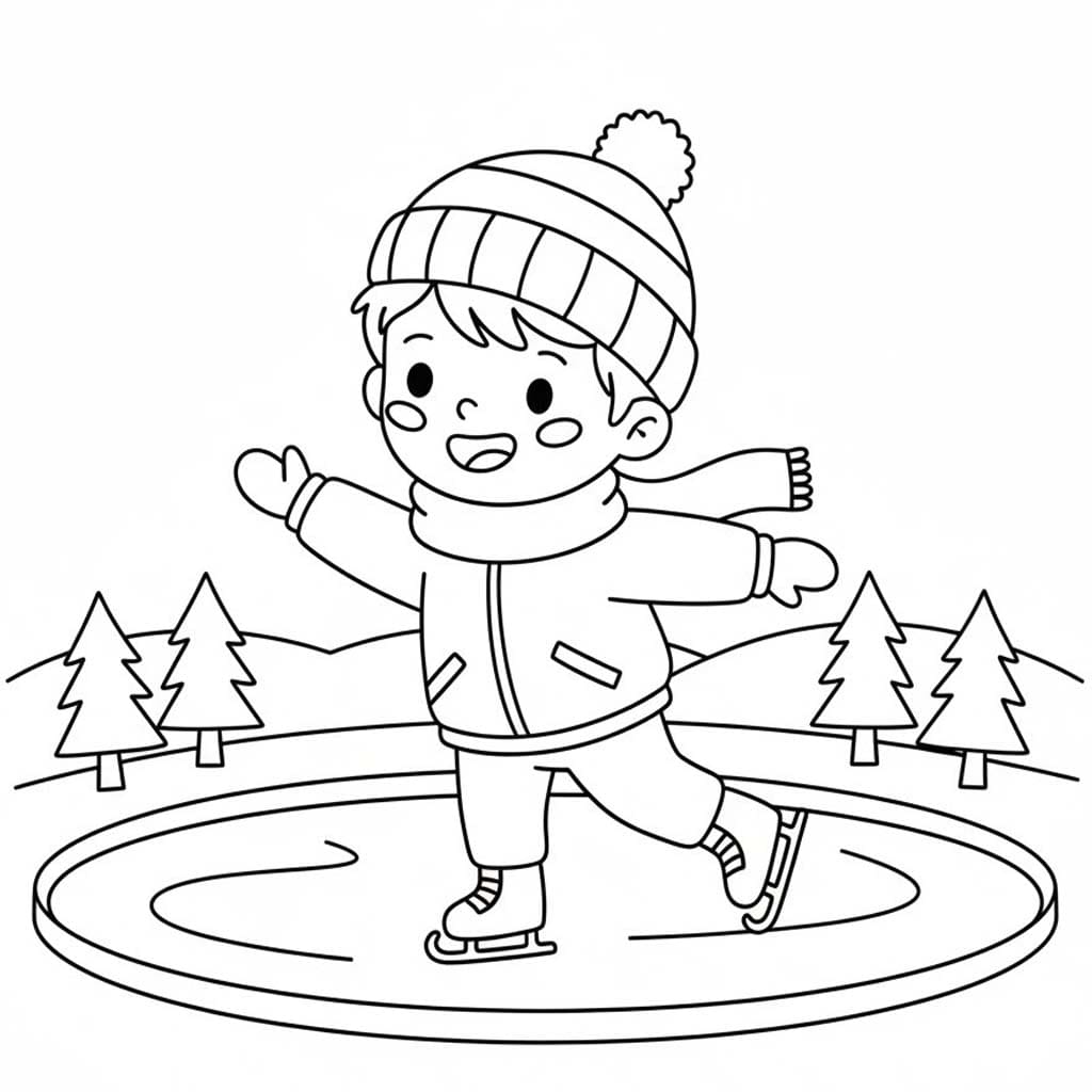 Bruslení tisknutelné omalovánka