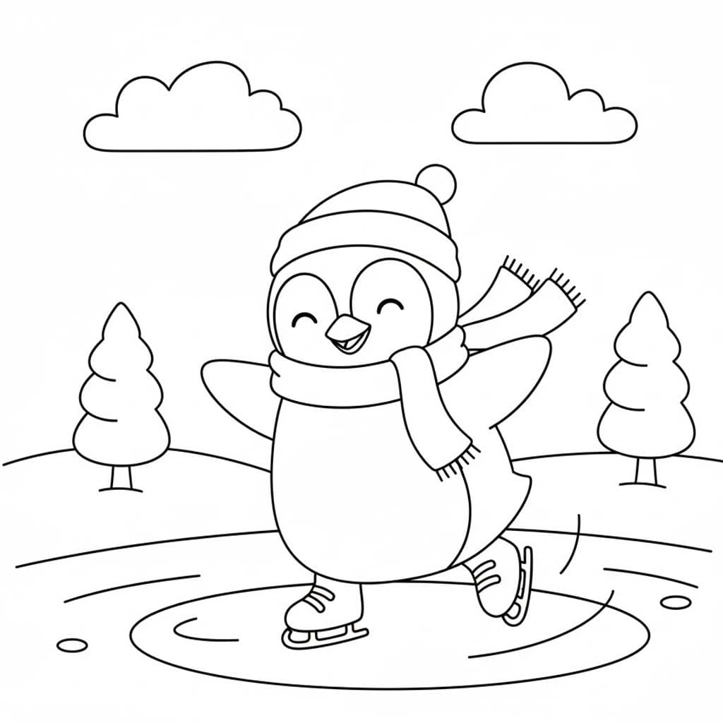 Bruslení zdarma snadný omalovánka