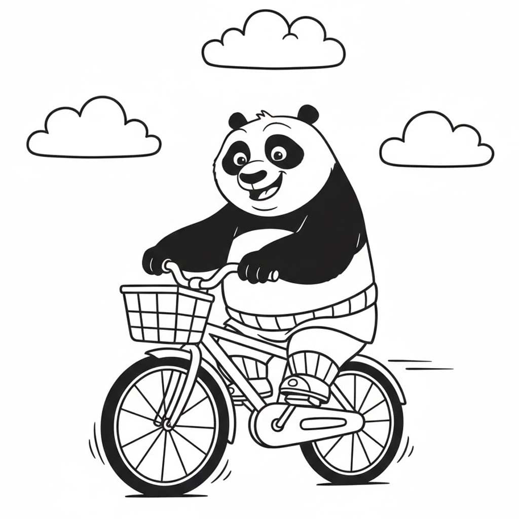 Cyklistika k vytisknutí zdarma omalovánka