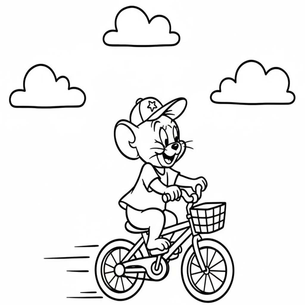 Cyklistika pro děti omalovánka