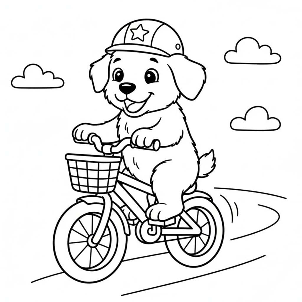 Cyklistika tisknutelné omalovánka