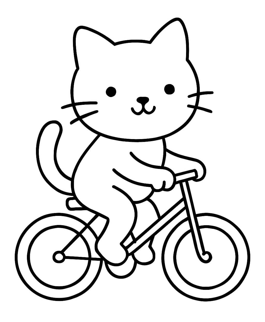 Cyklistika zdarma základní omalovánka