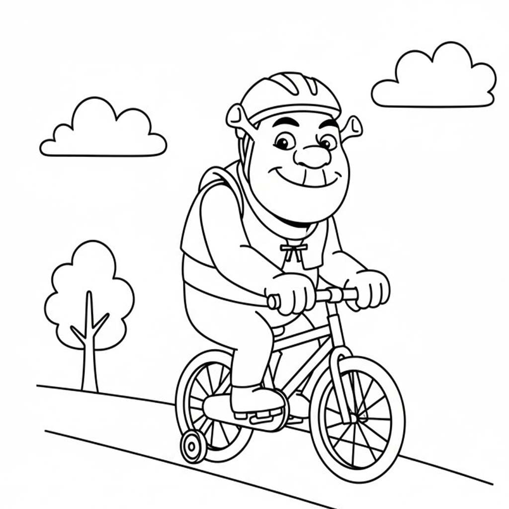 Cyklistika zdarma omalovánka