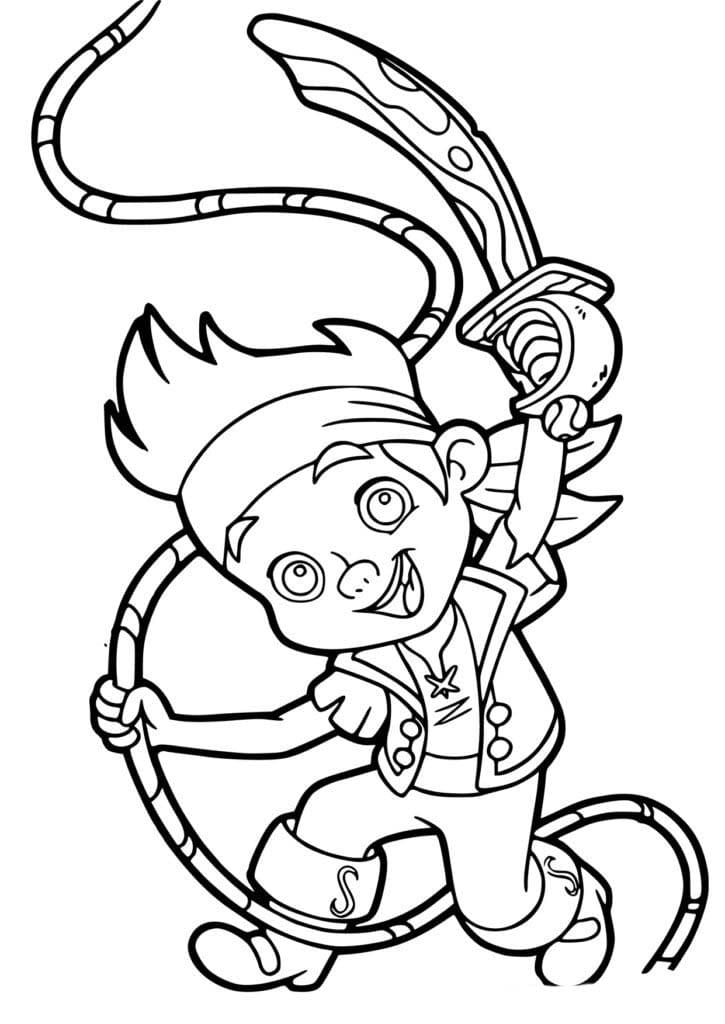 Jake a Piráti zdarma základní omalovánka